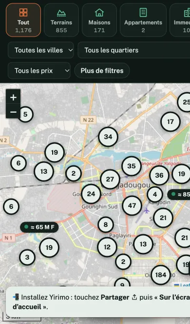 Yirimo sur téléphone